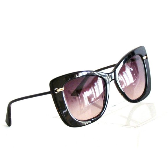Derek Lam Black Cat-Eye Gradient Lenes Large Designer Sunglasses main image 14